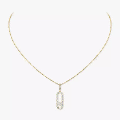 [Favorite]MOVE UNO FULL PAVÉ DIAMOND NECKLACE
