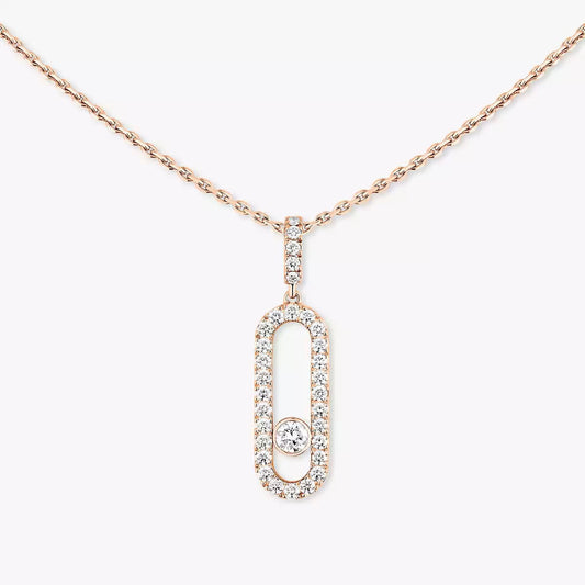 [Favorite]MOVE UNO FULL PAVÉ DIAMOND NECKLACE