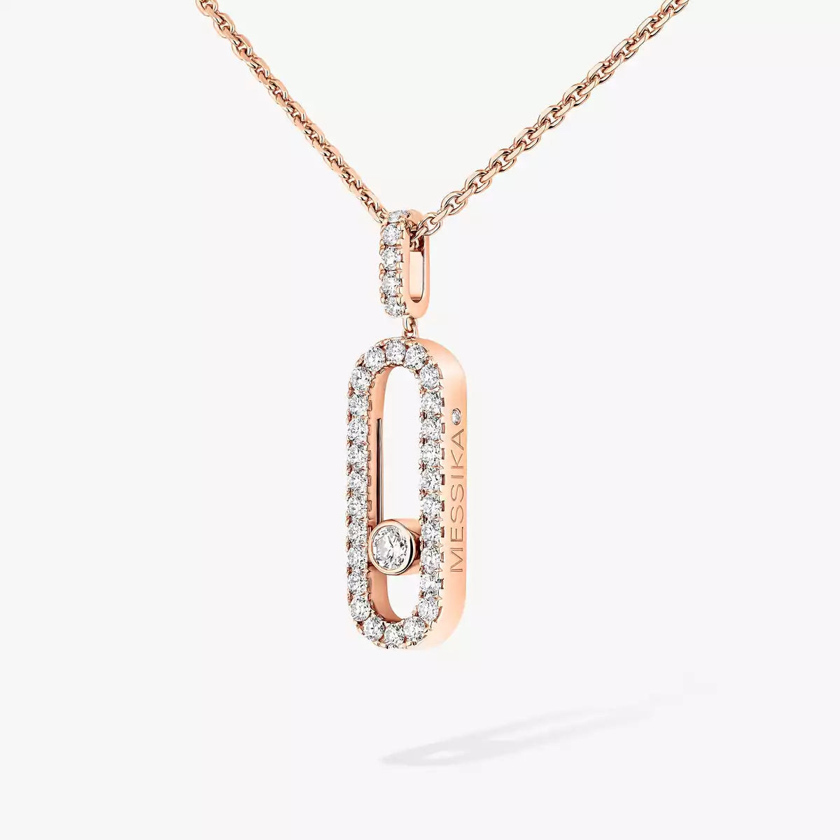 [Favorite]MOVE UNO FULL PAVÉ DIAMOND NECKLACE
