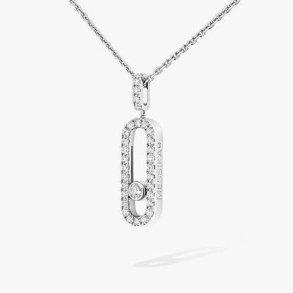 [Favorite]MOVE UNO FULL PAVÉ DIAMOND NECKLACE