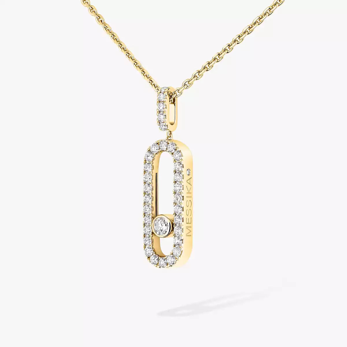 [Favorite]MOVE UNO FULL PAVÉ DIAMOND NECKLACE
