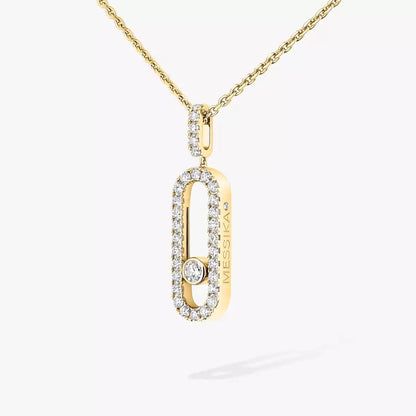 [Favorite]MOVE UNO FULL PAVÉ DIAMOND NECKLACE