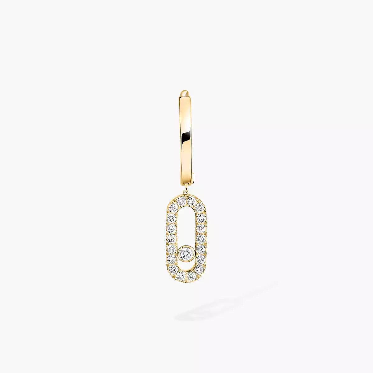 [Favorite]MOVE UNO SINGLE DIAMOND HOOP EARRINGS