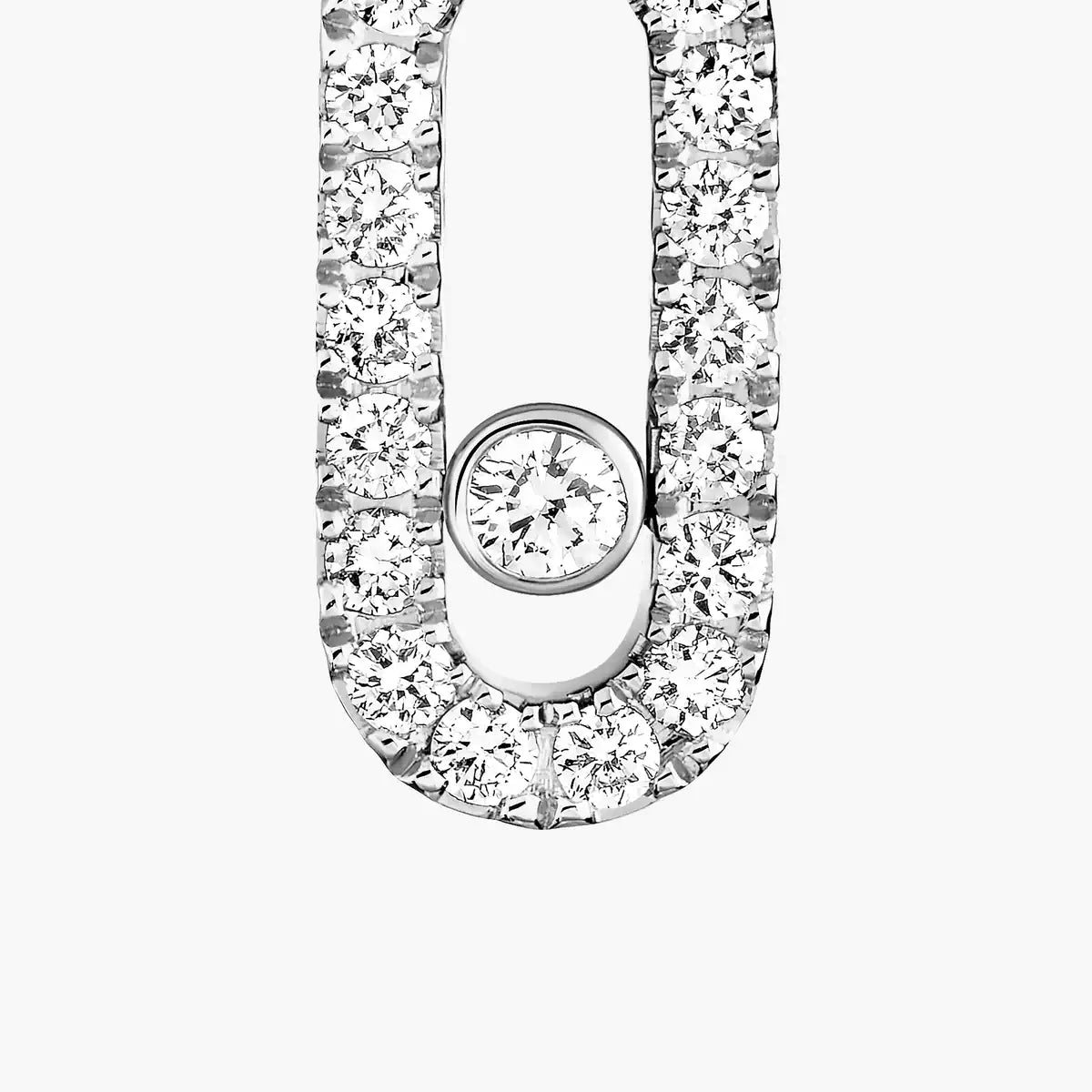 [Favorite]MOVE UNO SINGLE DIAMOND HOOP EARRINGS