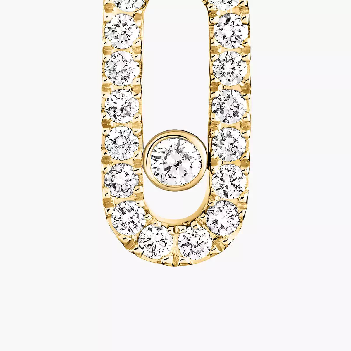 [Favorite]MOVE UNO SINGLE DIAMOND HOOP EARRINGS