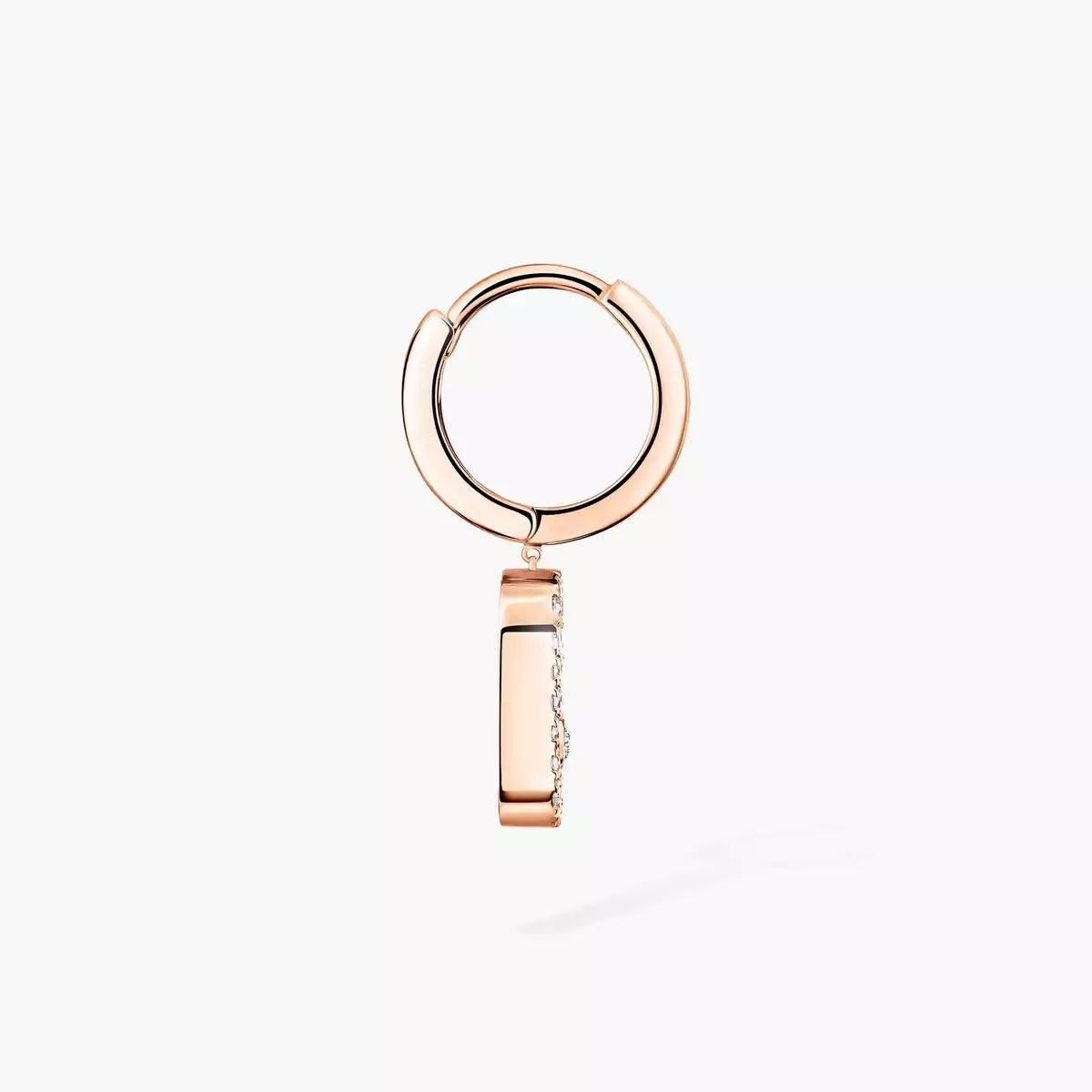 [Favorite]MOVE UNO SINGLE DIAMOND HOOP EARRINGS