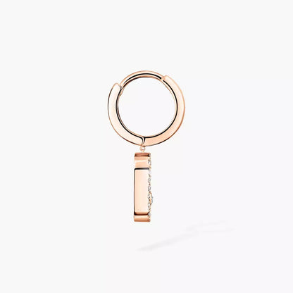 [Favorite]MOVE UNO SINGLE DIAMOND HOOP EARRINGS