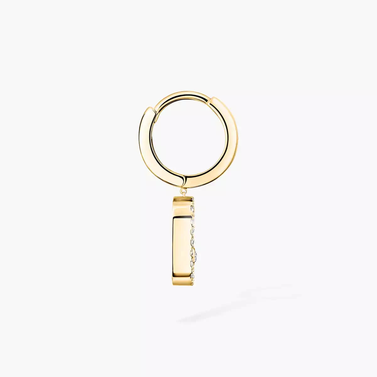 [Favorite]MOVE UNO SINGLE DIAMOND HOOP EARRINGS