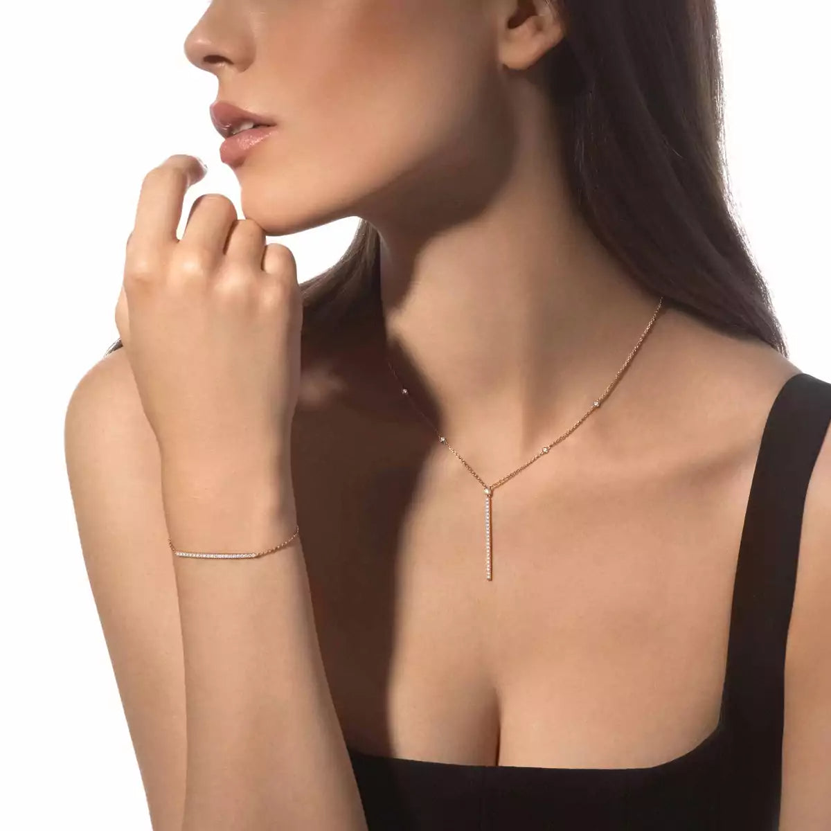 [Favorite]MEIN ZWILLINGS-TOI-ET-MOI-DIAMANT-DÜNNER-ARMBAND