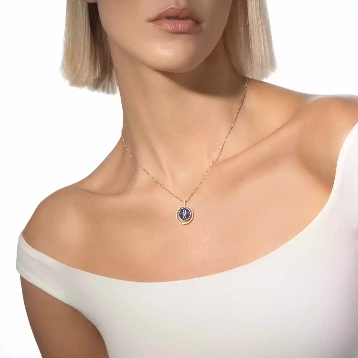 [Favorite]LUCKY MOVE DIAMOND NECKLACE