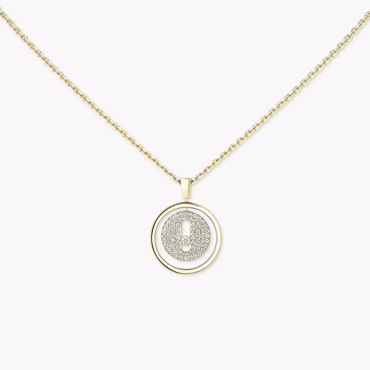 [Favorite]LUCKY MOVE FULL PAVÉ DIAMOND NECKLACE