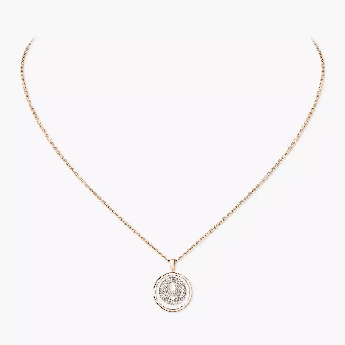 [Favorite]LUCKY MOVE FULL PAVÉ DIAMOND NECKLACE