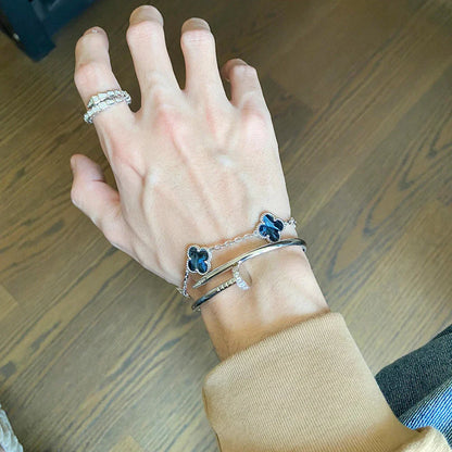 [Favorite]LUCKY CLOVER 5-MOTIF BRACELET - PIETERSITE COLLECTION