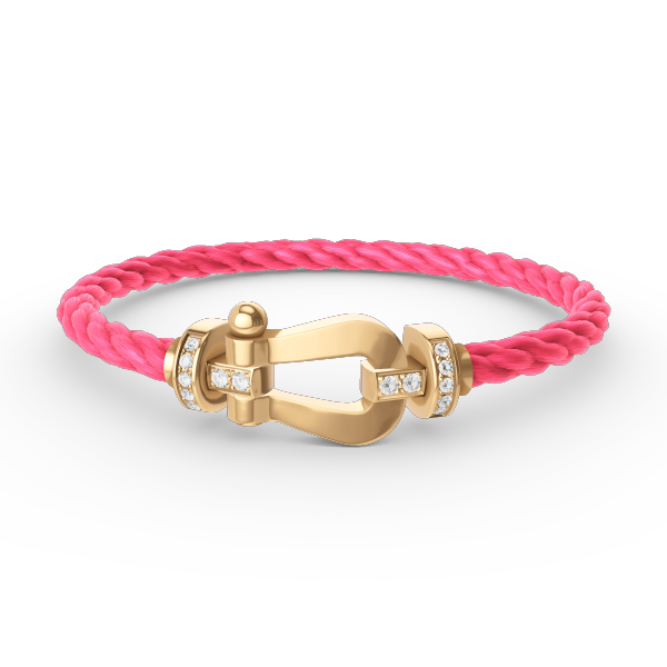 [Favorite]FORCE LARGE HORSESHOE HALF DIAMOND BRACELET - GOLD