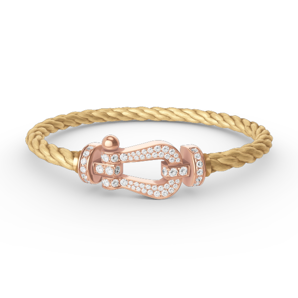 [Favorite]FORCE LARGE HORSESHOE FULL DIAMOND BRACELET - ROSE GOLD