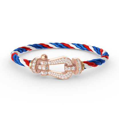 [Favorite]FORCE LARGE HORSESHOE FULL DIAMOND BRACELET - ROSE GOLD