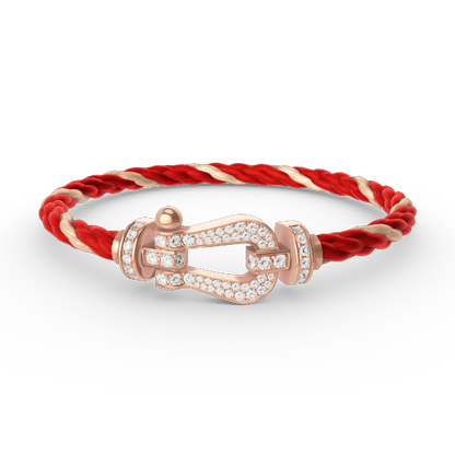 [Favorite]FORCE LARGE HORSESHOE FULL DIAMOND BRACELET - ROSE GOLD