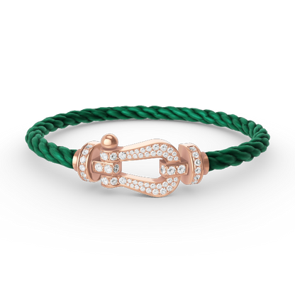 [Favorite]FORCE LARGE HORSESHOE FULL DIAMOND BRACELET - ROSE GOLD