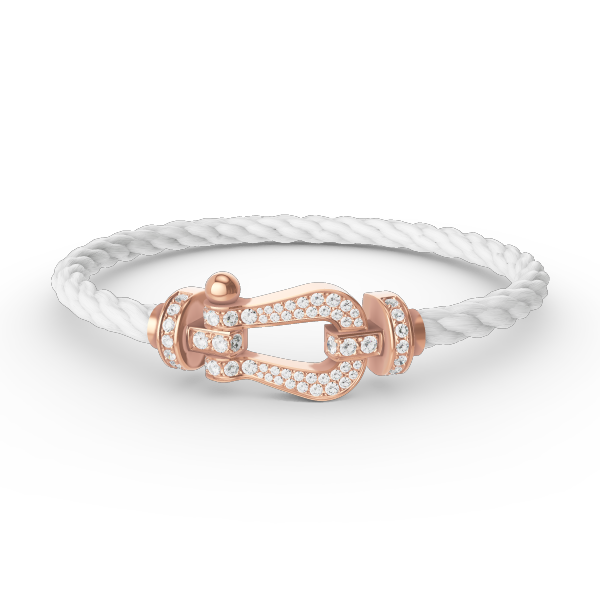 [Favorite]FORCE LARGE HORSESHOE FULL DIAMOND BRACELET - ROSE GOLD
