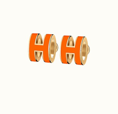 [Favorite]MINI POP H EARRINGS ORANGE
