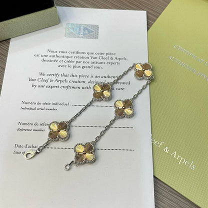 [Favorite]LUCKY CLOVER 5-MOTIF BRACELET - LASER COLLECTION