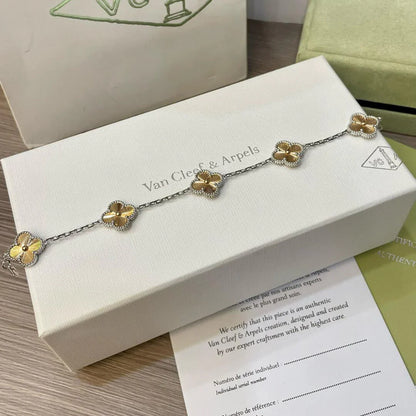 [Favorite]LUCKY CLOVER 5-MOTIF BRACELET - LASER COLLECTION
