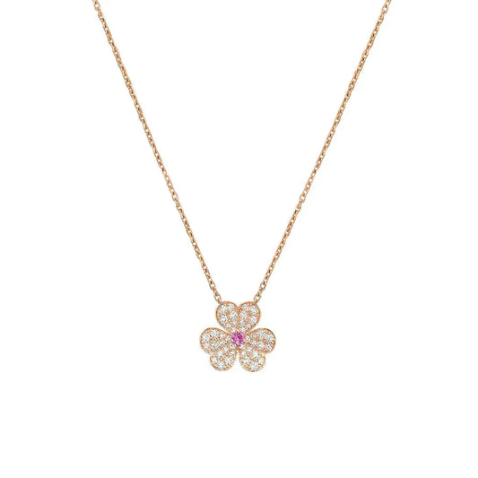 [Favorite]PAVÉ DIAMOND BUTTERFLY CHARM NECKLACE
