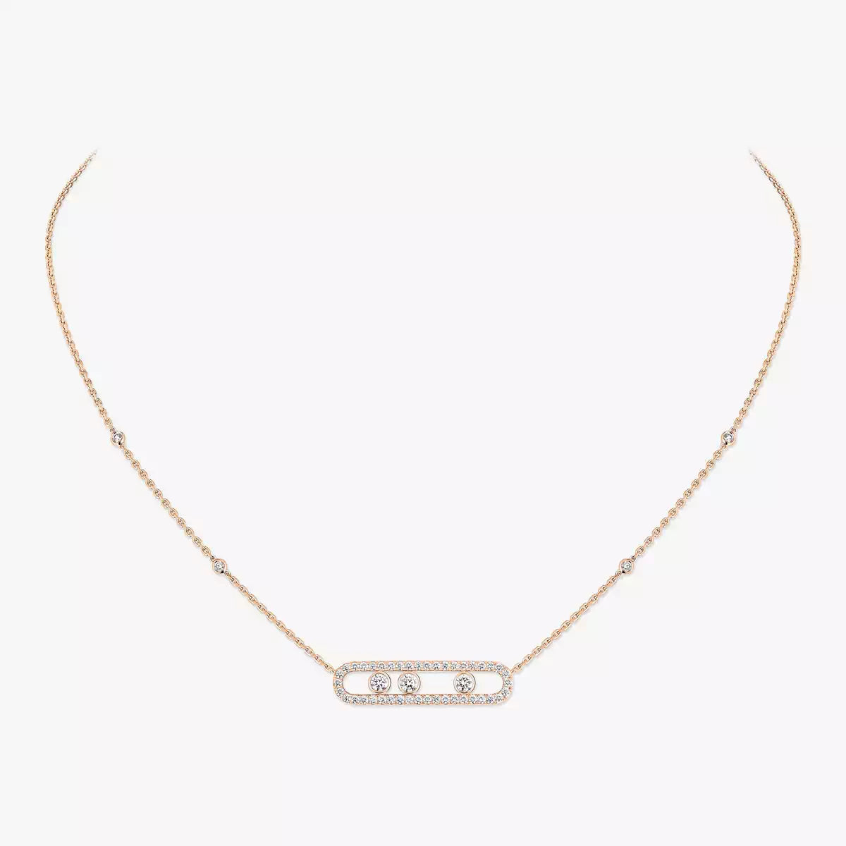 [Favorite]MOVE PAVÉ FULL DIAMOND NECKLACE