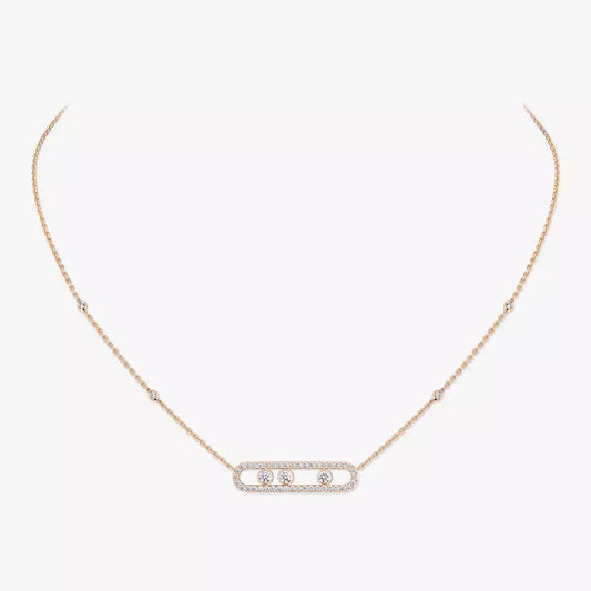 [Favorite]MOVE PAVÉ FULL DIAMOND NECKLACE