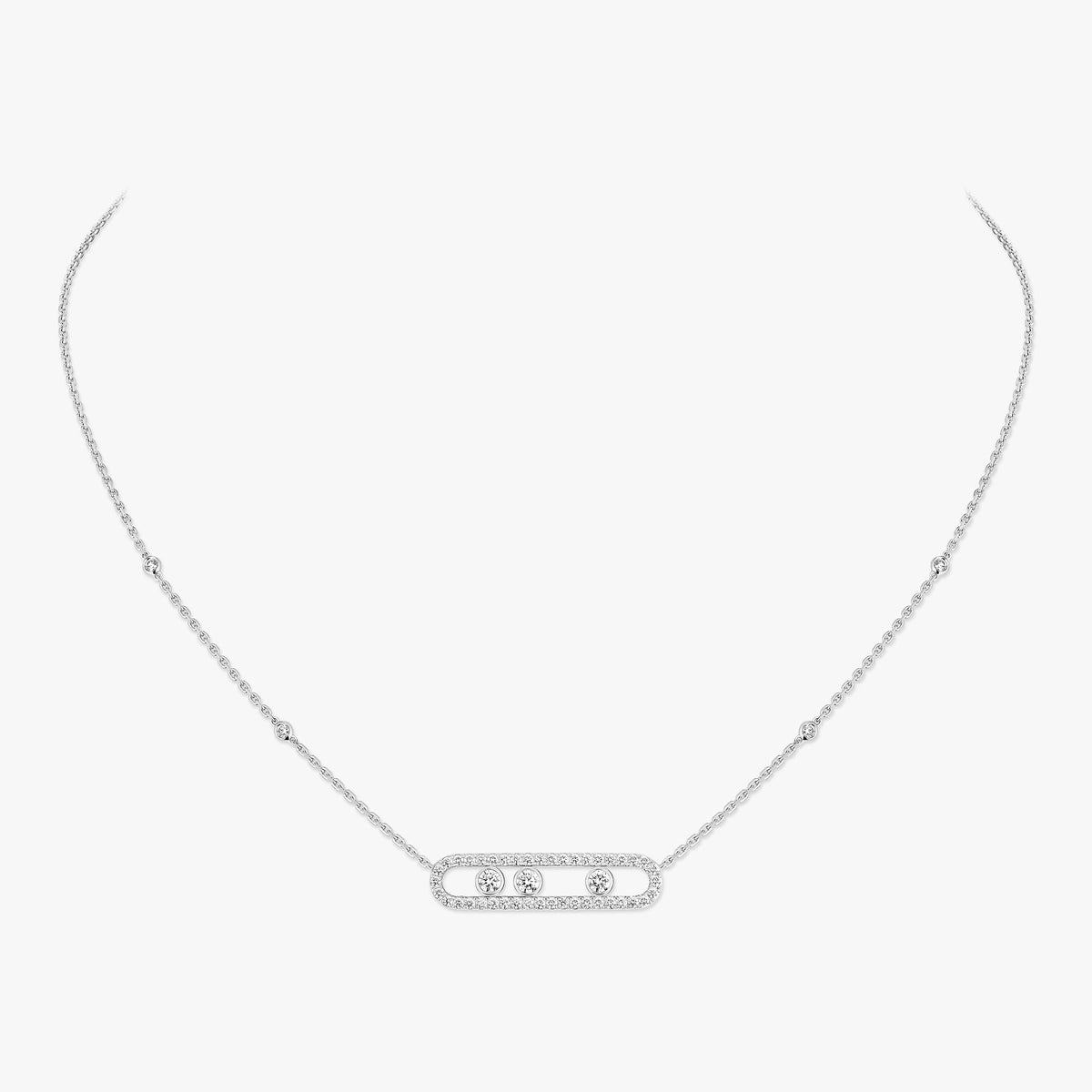 [Favorite]MOVE PAVÉ FULL DIAMOND NECKLACE