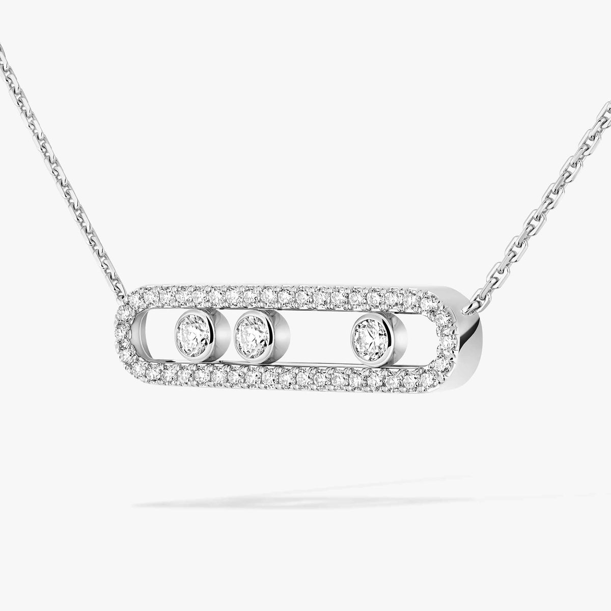 [Favorite]MOVE PAVÉ FULL DIAMOND NECKLACE
