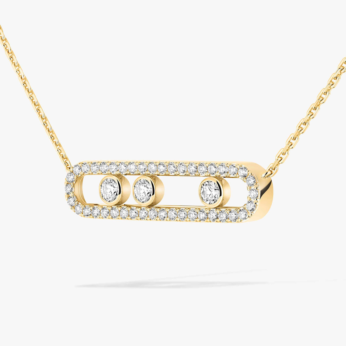 [Favorite]MOVE PAVÉ FULL DIAMOND NECKLACE