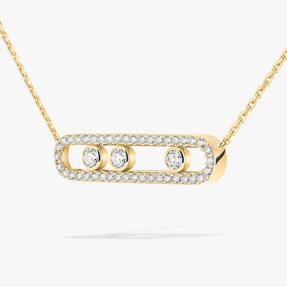 [Favorite]MOVE PAVÉ FULL DIAMOND NECKLACE