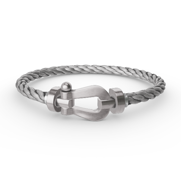 [Favorite]FORCE LARGE HORSESHOE BRACELET - WHITE GOLD