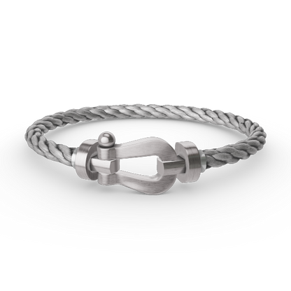 [Favorite]FORCE LARGE HORSESHOE BRACELET - WHITE GOLD