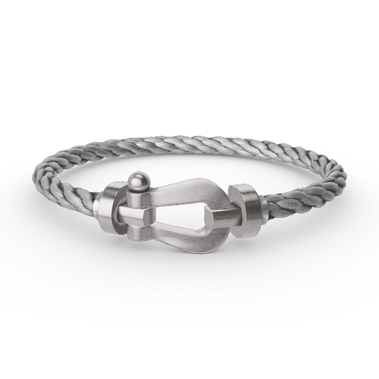 [Favorite]FORCE LARGE HORSESHOE BRACELET - WHITE GOLD