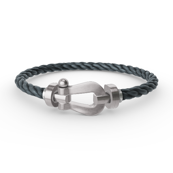 [Favorite]FORCE LARGE HORSESHOE BRACELET - WHITE GOLD