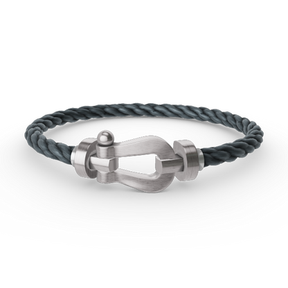 [Favorite]FORCE LARGE HORSESHOE BRACELET - WHITE GOLD