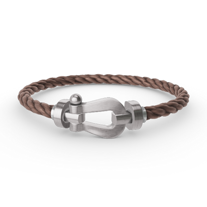 [Favorite]FORCE LARGE HORSESHOE BRACELET - WHITE GOLD