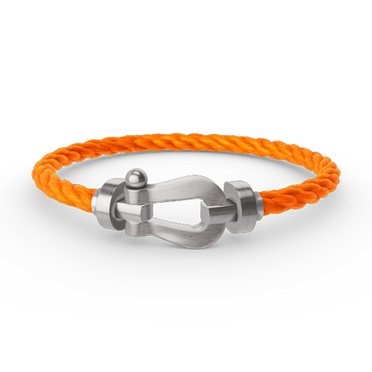 [Favorite]FORCE LARGE HORSESHOE BRACELET - WHITE GOLD