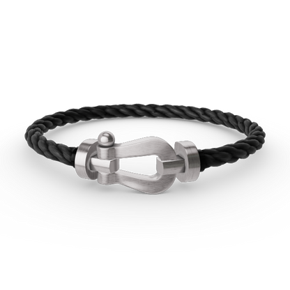 [Favorite]FORCE LARGE HORSESHOE BRACELET - WHITE GOLD