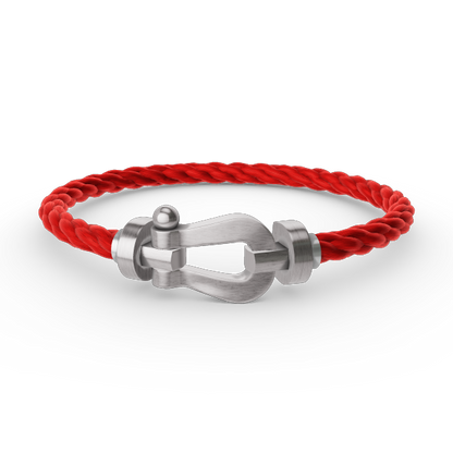 [Favorite]FORCE LARGE HORSESHOE BRACELET - WHITE GOLD