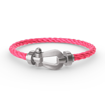 [Favorite]FORCE LARGE HORSESHOE BRACELET - WHITE GOLD
