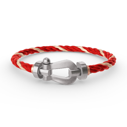 [Favorite]FORCE LARGE HORSESHOE BRACELET - WHITE GOLD
