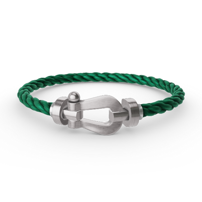 [Favorite]FORCE LARGE HORSESHOE BRACELET - WHITE GOLD