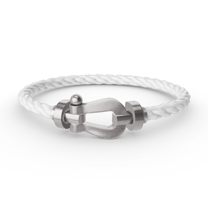 [Favorite]FORCE LARGE HORSESHOE BRACELET - WHITE GOLD