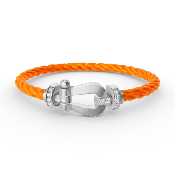 [Favorite]FORCE LARGE HORSESHOE HALF DIAMOND BRACELET - WHITE GOLD